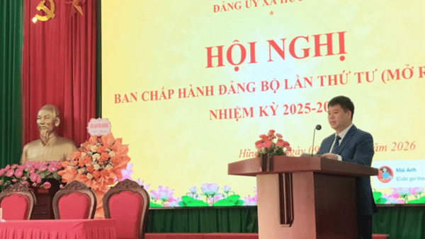 Hội nghị Ban chấp hành Đảng bộ xã Hữu Liên lần thứ tư (mở rộng), nhiệm kỳ 2025-2030
