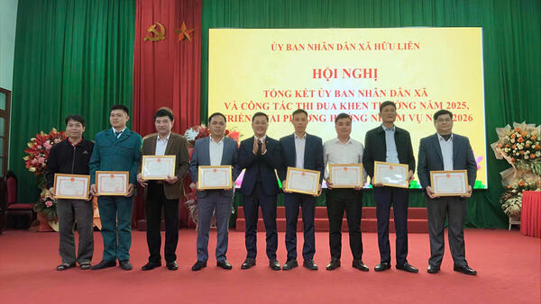 UBND xã Hữu Liên tổ chức Hội nghị tổng kết công tác Chính quyền và công tác Thi đua, khen thưởng năm 2025