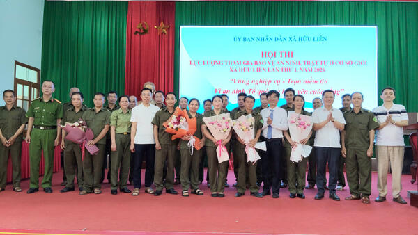 SÔI NỔI HỘI THI LỰC LƯỢNG THAM GIA BẢO VỆ AN NINH, TRẬT TỰ Ở CƠ SỞ GIỎI XÃ HỮU LIÊN NĂM 2026