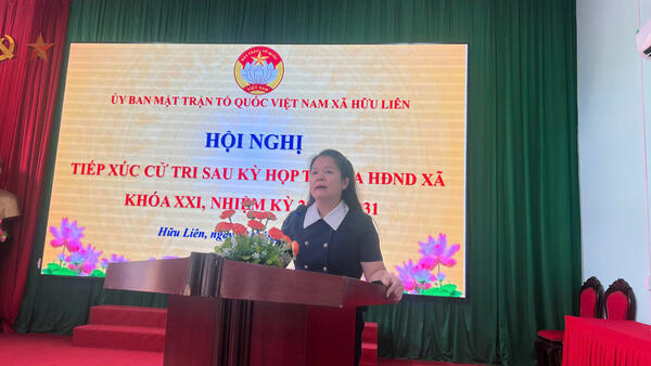 HỘI NGHỊ TIẾP XÚC CỬ TRI SAU KỲ HỌP THỨ BA HĐND XÃ  KHOÁ XXI, NHIỆM KỲ 2026 - 2031