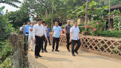 Đoàn công tác của UBND tỉnh kiểm tra công tác triển khai Đề án phát triển Làng du lịch cộng đồng tại xã Hữu Liên