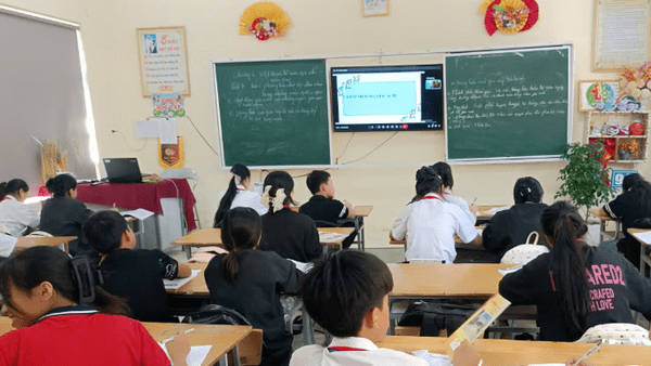 Trường TH&THCS Hữu Liên dạy học linh hoạt trong những ngày mưa lũ