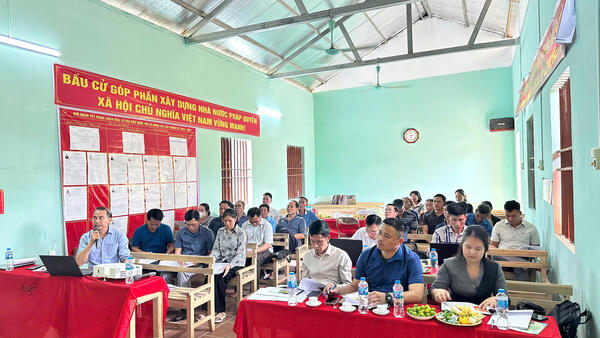 Hội nghị lấy ý kiến người dân về dự án khu du lịch trải nghiệm và nuôi Hươu Sao mô hình tại Khu Đập Bắc Mỏ, thôn Ba Lẹng