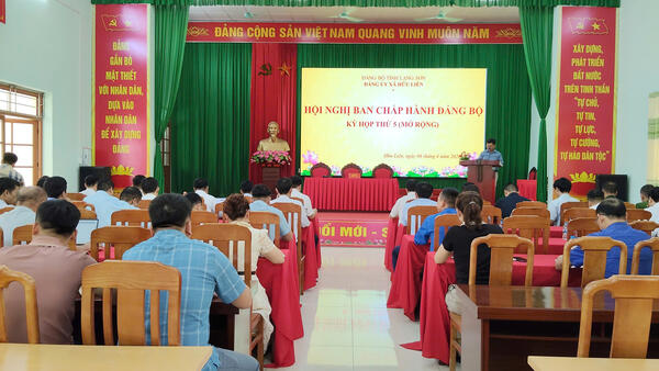 Đảng uỷ xã Hữu Liên tổ chức Hội nghị Ban Chấp hành Đảng bộ xã kỳ họp thứ 5 (mở rộng)