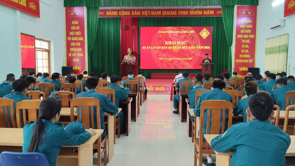 Khai mạc huấn luyện dân quan xã Hữu Liên năm 2026
