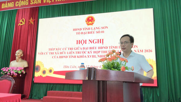 ĐẠI BIỂU HĐND TỈNH TIẾP XÚC CỬ TRI XÃ HỮU LIÊN TRƯỚC KỲ HỌP THƯỜNG LỆ GIỮA NĂM 2026