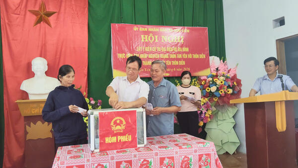 HỘI NGHỊ LẤY Ý KIẾM CỬ TRI VỀ ĐỀ ÁN SẮP XẾP, SÁP NHẬP THÔN TRÊN ĐỊA BÀN XÃ HỮU LIÊN NĂM 2026