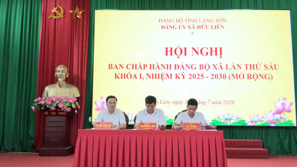 HỘI NGHỊ BAN CHẤP HÀNH ĐẢNG BỘ XÃ LẦN THỨ SÁU KHOÁ I, NHIỆM KỲ 2025 - 2030 (MỞ RỘNG)