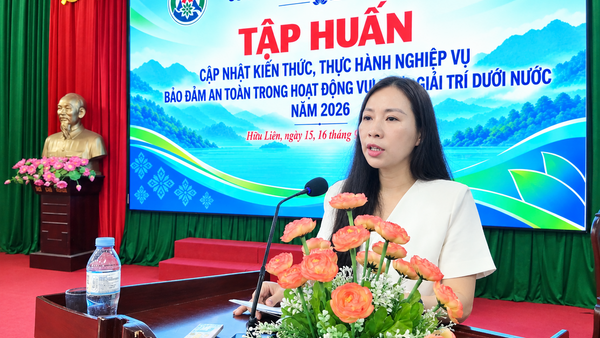 Tập huấn cập nhật kiến thức, thực hành nghiệp vụ bảo đảm an toàn trong hoạt động vui chơi, giải trí dưới nước năm 2026
